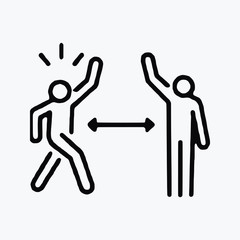 No Hifi line Art single vector icon symbol