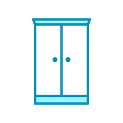wardrobe - interior icon vector design template