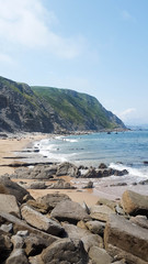 Fototapeta na wymiar Barrika beach in Vizcaya