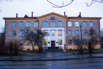 Beautiful houses of Petrozavodsk, Karelia.