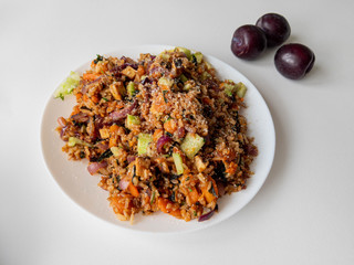 rice with vegetables and pumpkin