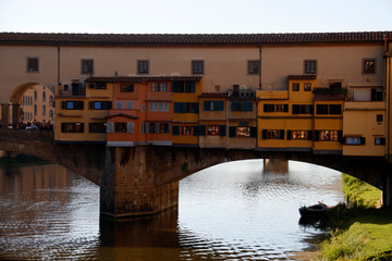 Fototapeta na wymiar View of the old town of Florence