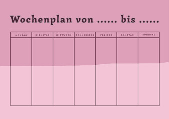 
Schedule appointments for a week