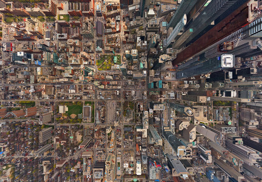 Aerial view of Toronto downtown, Canada