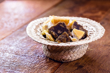 small, decorative caipira hat, with sweets inside, typical Brazilian food at regional parties in the months of June and July. Minas Gerais and Nordeste, Ceára or São Paulo.