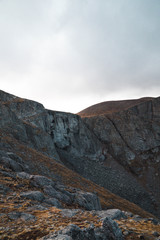 mountain landscape with clouds