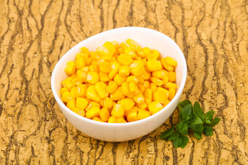 Young sweet corn