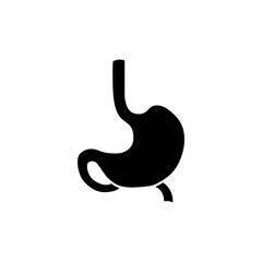 Stomach Icons in Trendy Flat Design