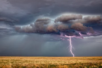 Fotobehang Lightning storm © JSirlin