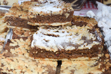 Traditional homemade artisanal apple or pumpkin pie