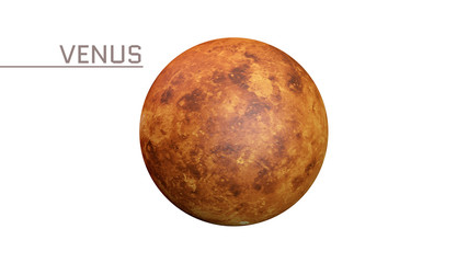 Venus on a white background, 3d rendering