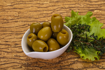 Big green olives