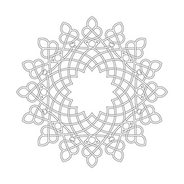 Islamic Arabic vector mandala