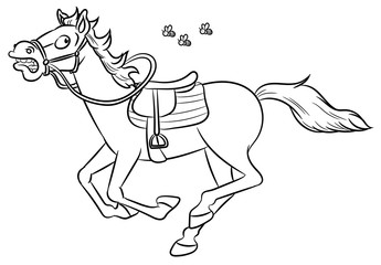 Niedliches Pferd - Vektor-Illustration