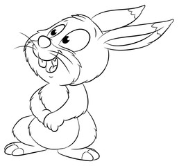 Niedlicher Hase - Vektor-Illustration