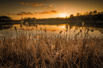 sunset over the river © Adam Kraszewski