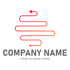 business technology logo for company