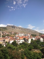 Fototapeta na wymiar Mostar in Bosnien im Sommer 2015
