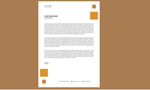 Professional Business Letterhead Template