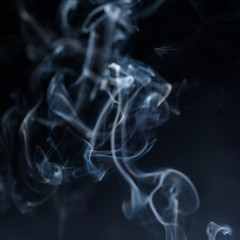 smoke on black background