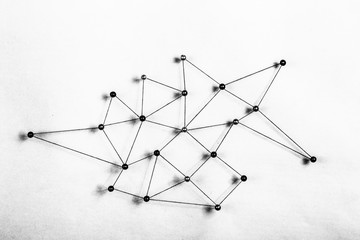 Linking entities. Network, networking, social media, internet co