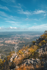 Fototapeta premium view from the top of the mountain