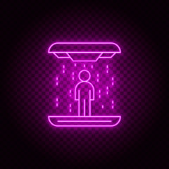 Teleportation, vector, neon icon illustration isolated sign symbol- Neon vector icon