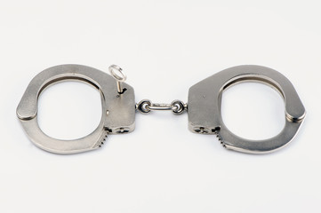 handcuffs isolated on white