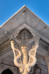 Facade details at the Tomb of Salim Chishti in Fatehpur Sikri in Agra, India