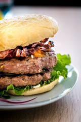 Cheeseburger, Burger, selbstgemacht
