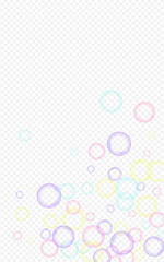 Rainbow Soap Bubble Realistic Transparent 