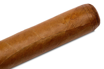 cigar on a white