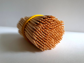 toothpicks on a white background