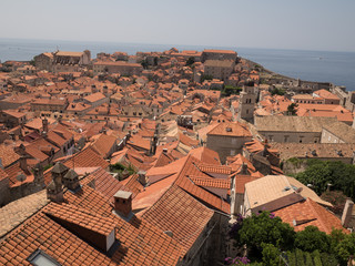 Vistas de Dubrovnik desde las murallas de la ciudad