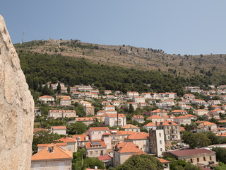 Fototapeta na wymiar Vistas de Dubrovnik desde la muralla de la ciudad