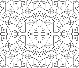 Abstract geometric pattern with complex lines.