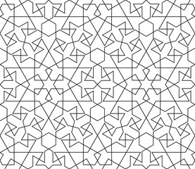 Abstract geometric pattern with complex lines.
