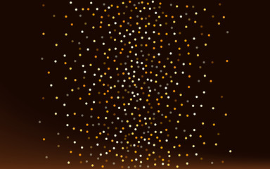Yellow Sparkle Transparent Brown Dark Background. 