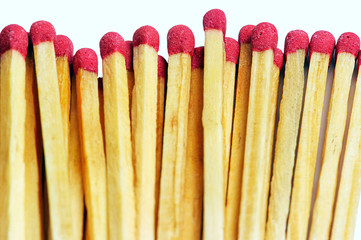 row of matches