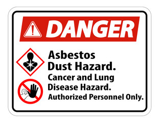 Danger Label Disease Hazard, Authorized Personnel Only Isolate on transparent Background,Vector Illustration