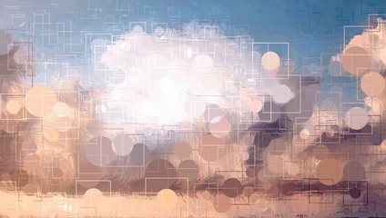 Obraz premium Abstract Colorful Geometrical Artwork,Abstract Graphical Art Background Texture,Modern Conceptual Art.3D Rendering