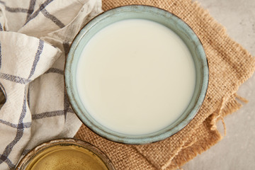 Milk, raw ingredient for cakes