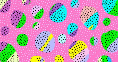 Bright abstract pattern, modern illustration for print, screen saver, background, textile, packaging, cover.