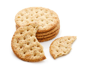 Cracker Isolated on White Background
