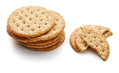 Cracker Isolated on White Background