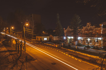 Fototapeta na wymiar Russian Federation at night city of Penza