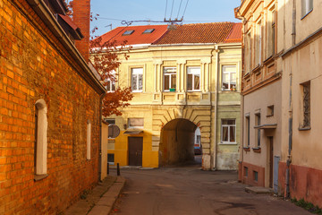 Quiet courtyard in the old center