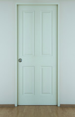 White Wooden Door in the Room