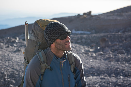 Mountain guide Alejandro Cruz at the Pico de Orizaba