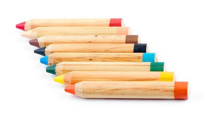 Obraz premium colored pencils isolated on white
